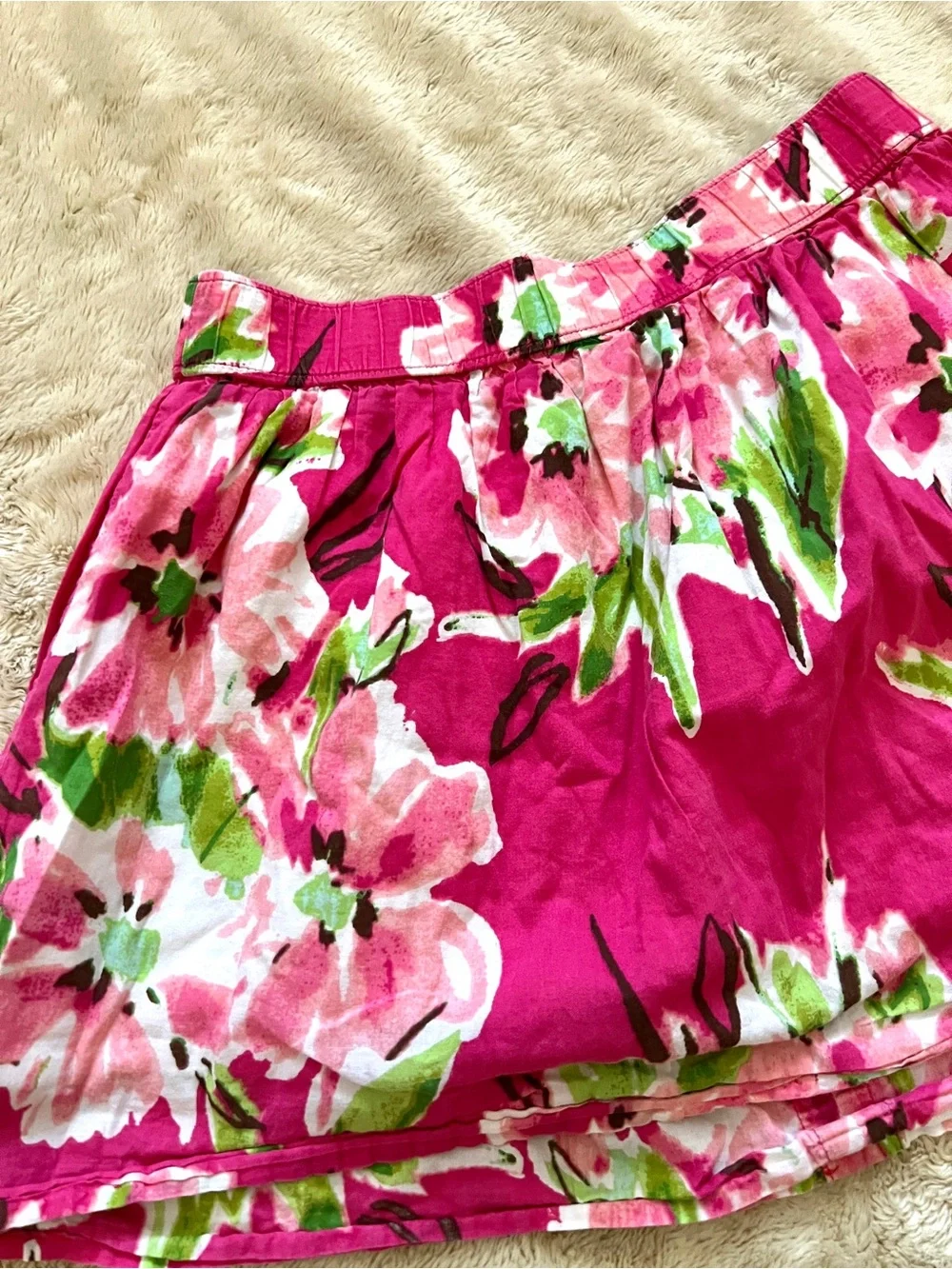 CHEROKEE Girl's Pink Floral Casual Skirt Size 7